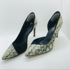 Calvin Kline snakeskin heels